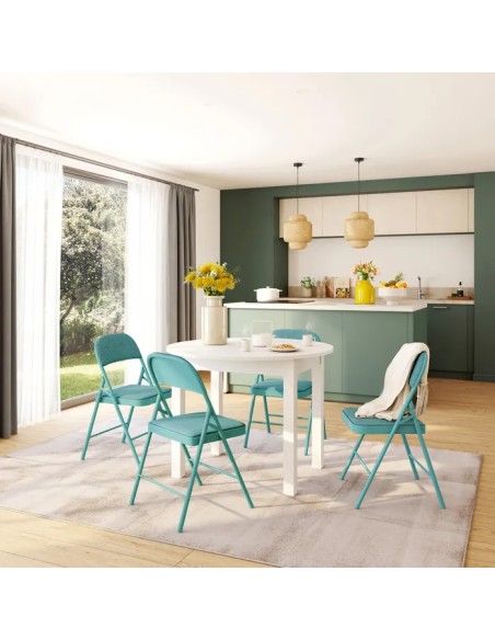 Silla Plegable Jaspeada Verde