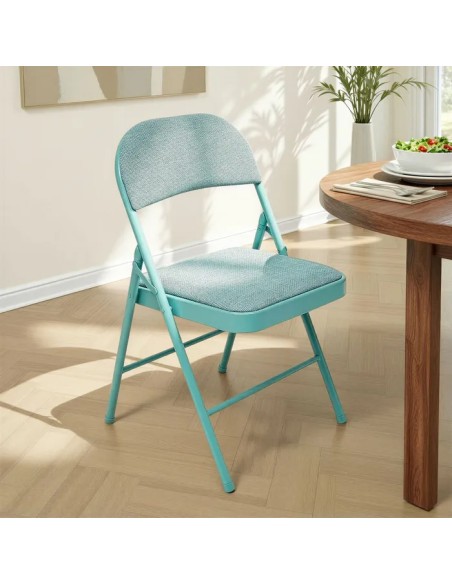 Silla plegable de acero y poliéster