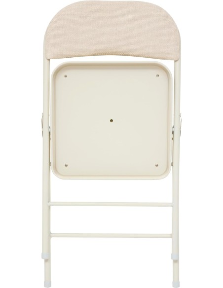 Silla Plegable Flexy Beige con Asiento Acolchado