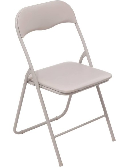 Silla Plegable Acolchada con Respaldo Tapizado en PVC