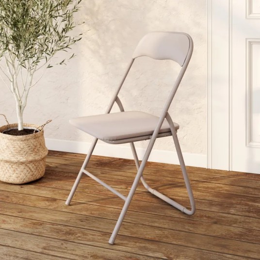 Silla Plegable Acolchada con Respaldo...
