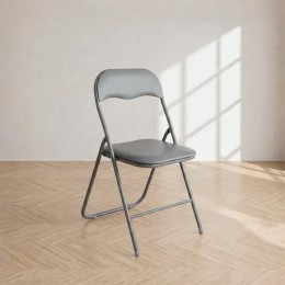 Silla Plegable Gris Claro...