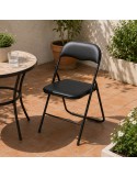 Silla plegable negro: funcionalidad y comodidad