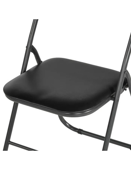 Silla Plegable Acolchada negro