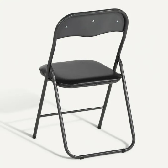 Silla Plegable Acolchada negro