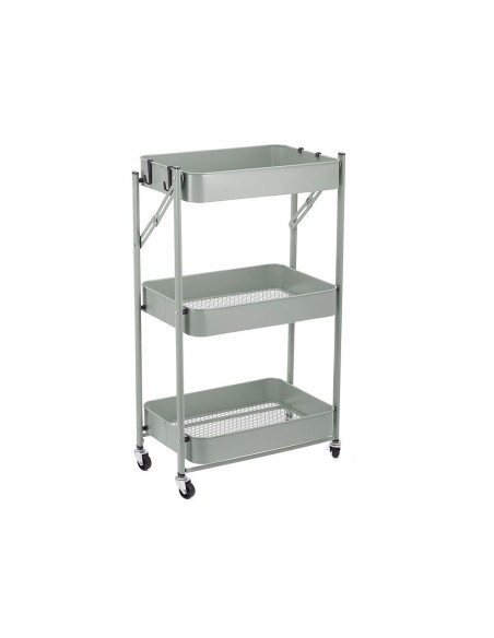 Carrito Auxiliar de Cocina Plegable Verde
