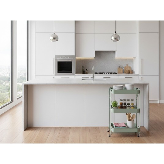 Carrito Auxiliar de Cocina Plegable...