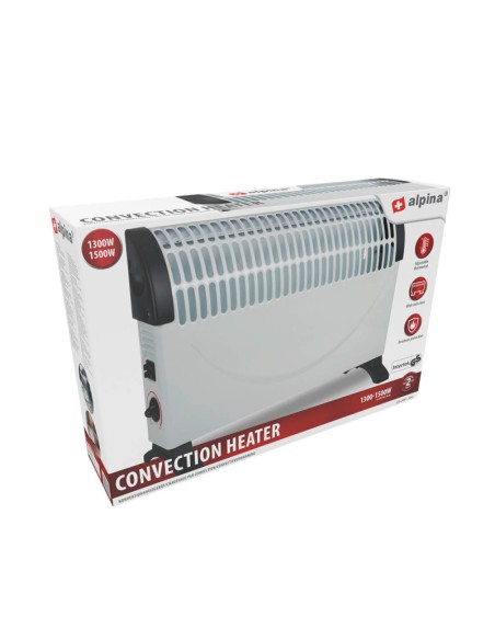 Convector Eléctrico Alpina Blanco 1500W