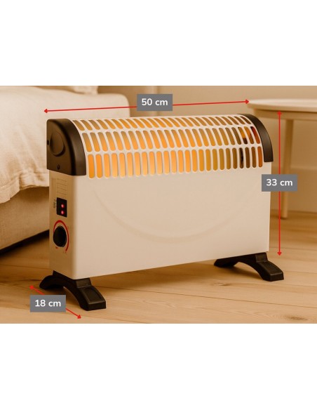 Convector Eléctrico Alpina Blanco 1500W