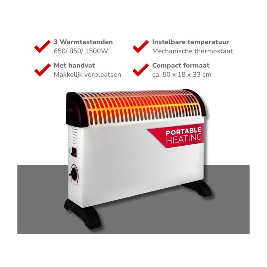 Convector Eléctrico Alpina Blanco 1500W