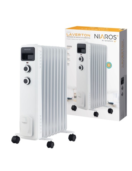 Radiador de Aceite Laverton Niaros 2000W con 9 Elementos