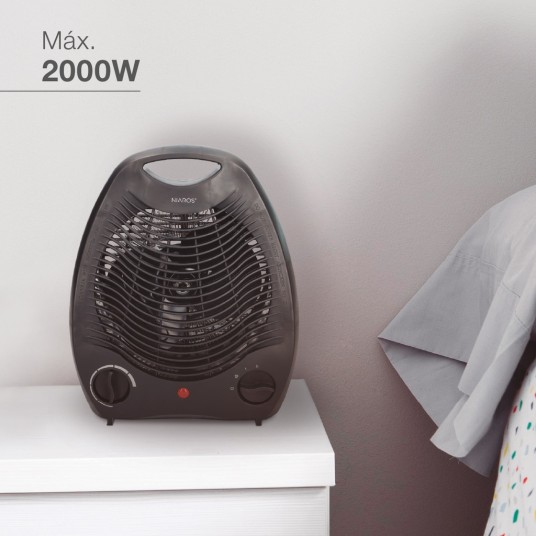 Calefactor cerámico Tupa Niaros 2000W antracita