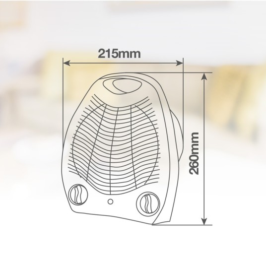 Calefactor Cerámico Tupa Niaros 2000W
