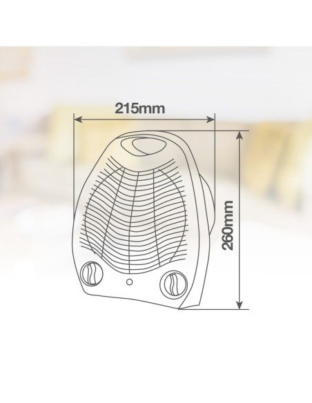 Calefactor Cerámico Tupa Niaros 2000W