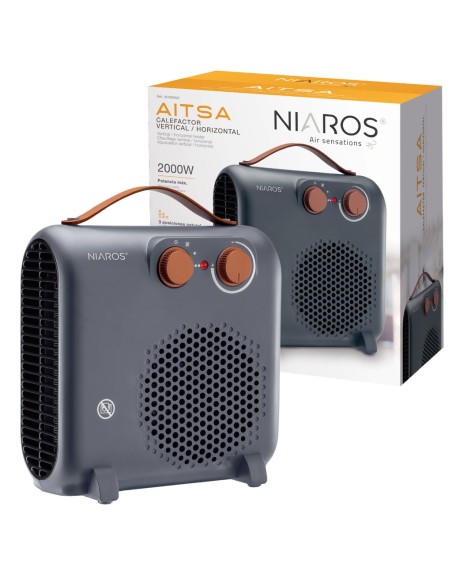 Calefactor Eléctrico Aitsa Niaros 2000W Gris