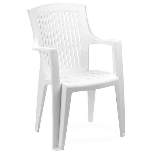 Sillón de Jardín Arpa Blanco de Resina