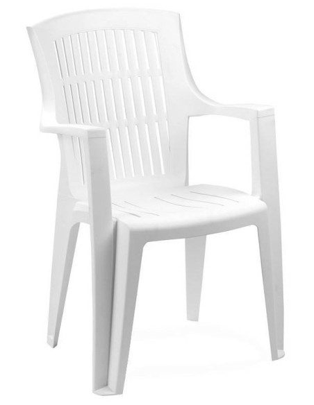 Sillón de Jardín Arpa Blanco de Resina