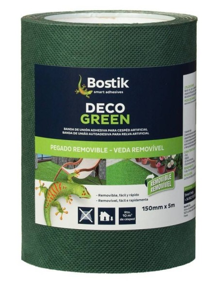 Banda adhesiva Decogreen para unir césped artificial 5 m x 15 cm