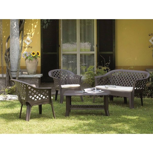 MESA BAJA DE RESINA NISO ANTRACITA 90x60x46 cm