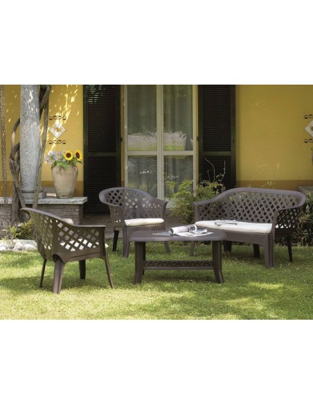 MESA BAJA DE RESINA NISO ANTRACITA 90x60x46 cm