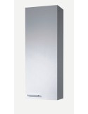 Columna de baño Koncept blanca brillo colgante con una puerta.