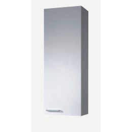 Columna de baño Koncept blanca brillo colgante con una puerta.