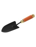 Pala ancha Bikain 81R para jardín, hoja de acero y mango de madera con caucho 34 cm