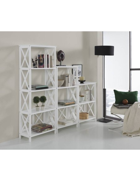 Estantería Baja Victoria 4 Baldas – MDF Blanco