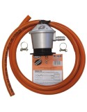 kit regulador de gas doméstico con válvula de seguridad