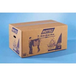 Caja de cartón marrón para mudanzas disponible en varios tamaños