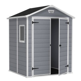Caseta Manor 6x5DD gris con puerta doble