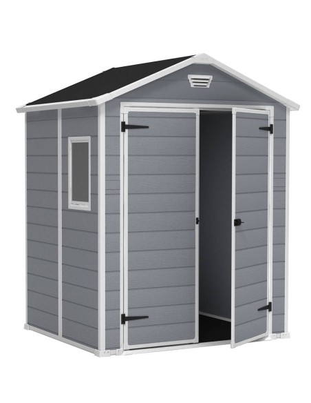 Caseta Manor 6x5DD gris con puerta doble