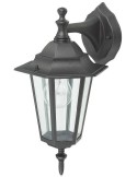 lámpara pared exterior descendente alumino y cristal IP44