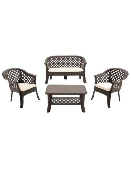 Sillón de Jardín Lario Apilable en Resina Antracita