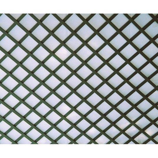 Celosía decorativa de PVC sin marco, 1x2 m, color verde