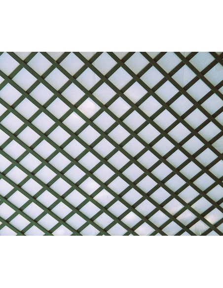 Celosía decorativa de PVC sin marco, 1x2 m, color verde
