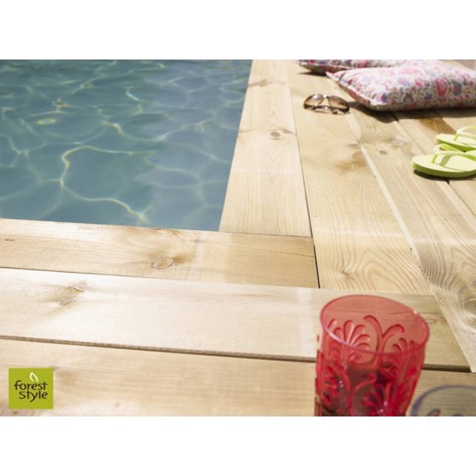 Lama de madera Diego 96x19x2400 mm para exterior