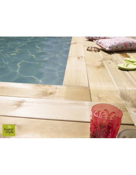 Lama de madera Diego 96x19x2400 mm para exterior