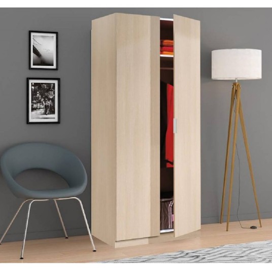Armario Low Cost 2 puertas acabado roble