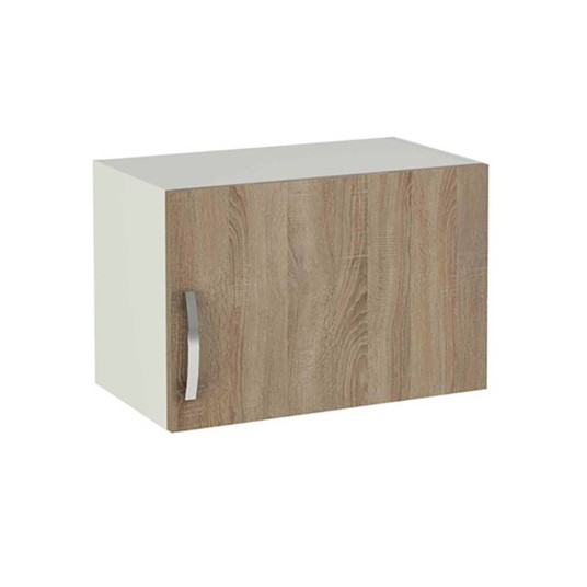 Módulo alto de cocina color roble con 1 puerta de Mekablock 40x60x35 cm