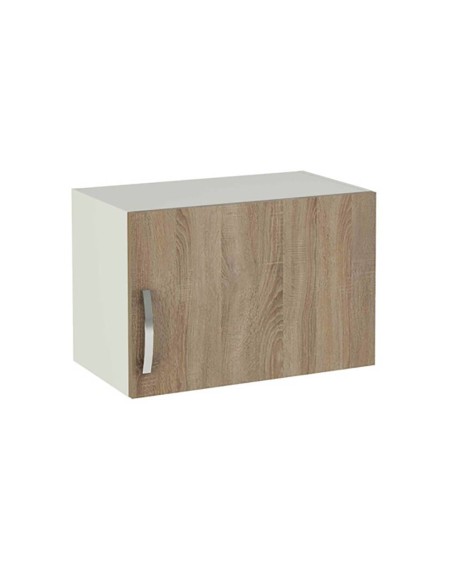 Módulo alto de cocina color roble con 1 puerta de Mekablock 40x60x35 cm