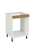 Mueble para horno de cocina Mekablock color roble con puerta reversible y tirador cromado