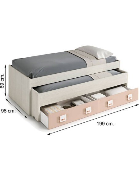 CAMA DOBLE JUVENIL NUBE