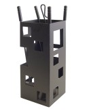 juego de chimenea moderno de hierro utensilios negros