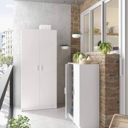 ARMARIO MULTIUSOS ESCOBERO USE 2 PUERTAS BLANCO