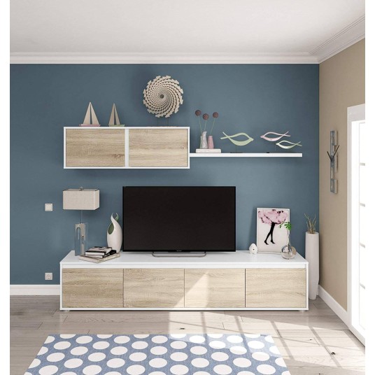 Mueble de TV Alida blanco artik y...