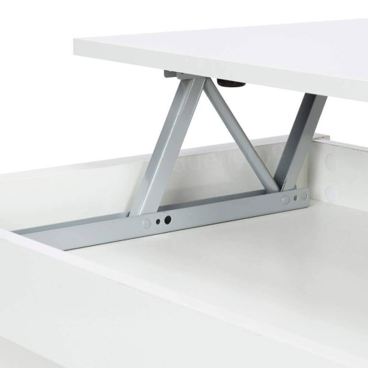 Mesa de Centro Elevable Blanca