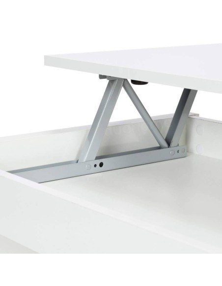 Mesa de Centro Elevable Blanca