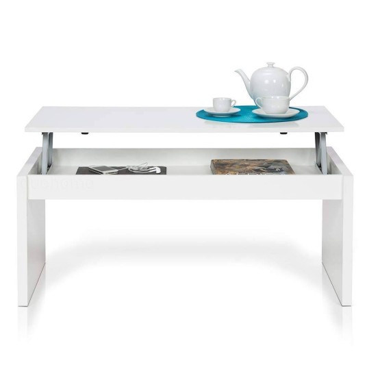 Mesa de Centro Elevable Blanca