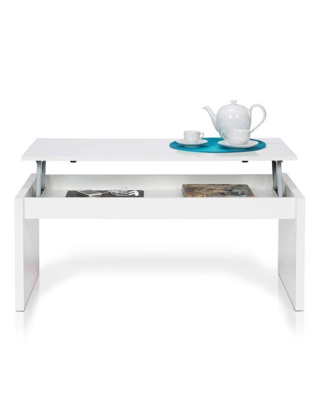 Mesa de Centro Elevable Blanca